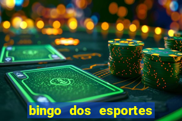 bingo dos esportes para imprimir